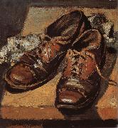 Grant Wood Old shoes Sweden oil painting reproduction